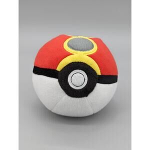 Tomy 2017 Pokemon Pokeball Poké Ball Repeat Ball 4" Stuffed Plush Bean Bottom